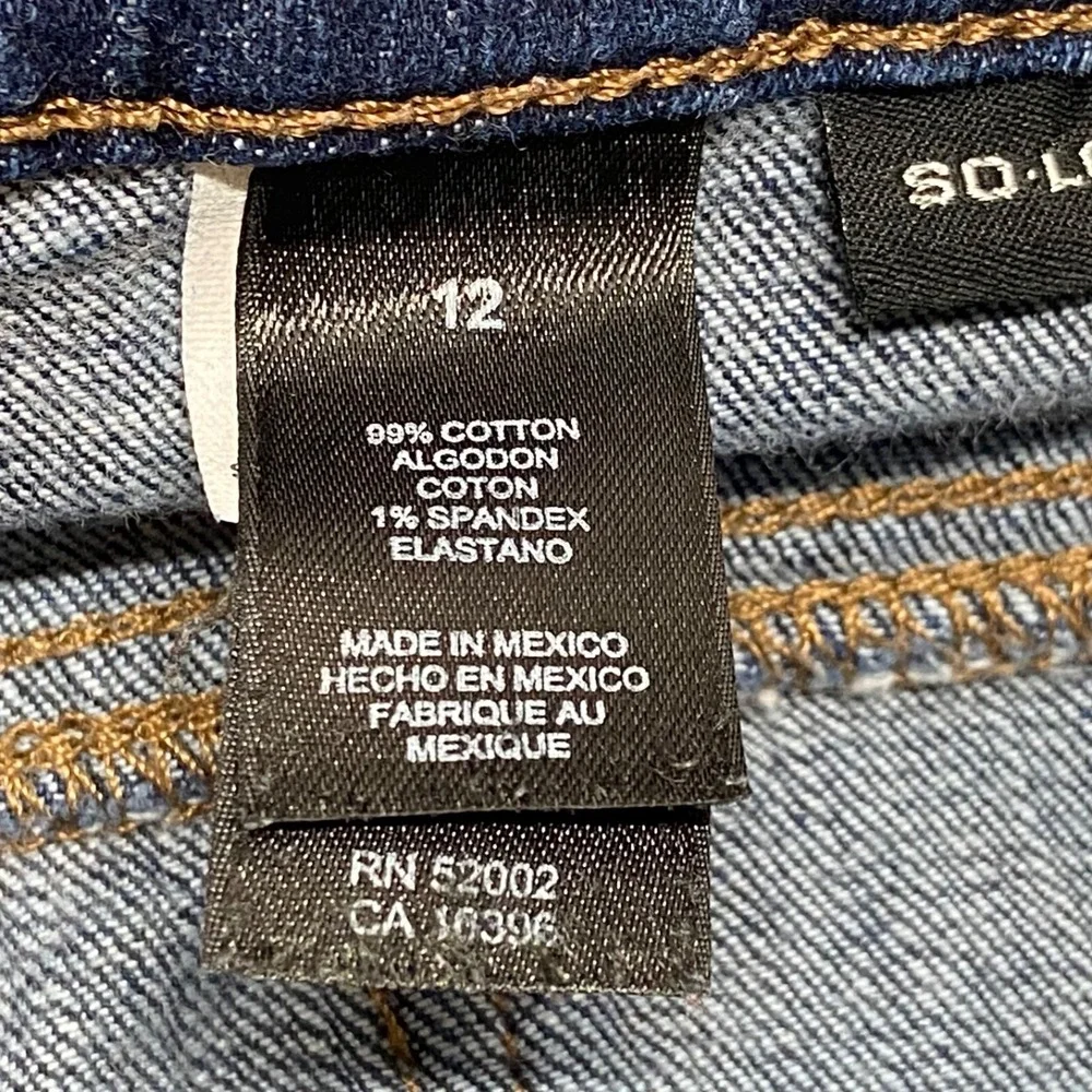 DKNY Jeans Women's 12 Blue So-Lo-Lita Stretch Denim Boot Fit Pants Est. 1989 EUC